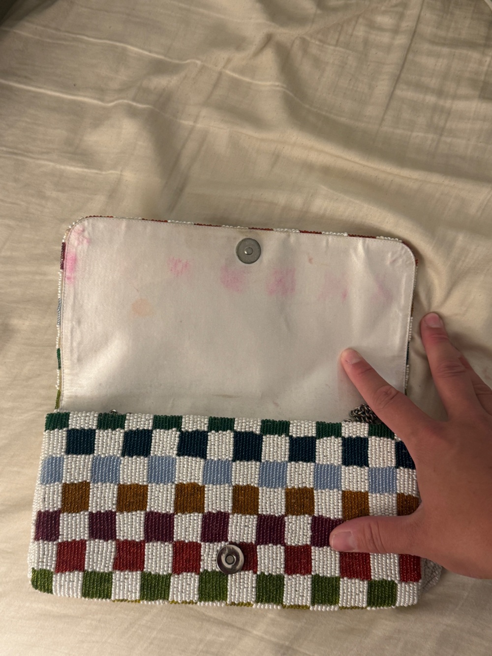 Tiana NY Rainbow Beaded Clutch - Picture 5 of 7